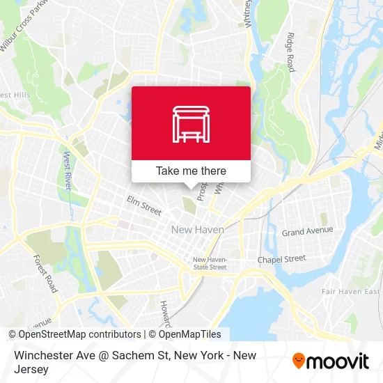 Winchester Ave @ Sachem St map