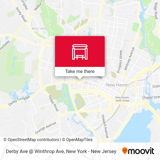 Derby Ave @ Winthrop Ave map