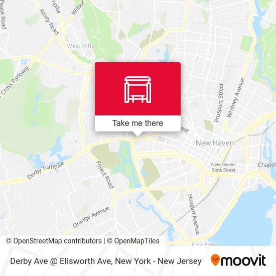 Derby Ave @ Ellsworth Ave map