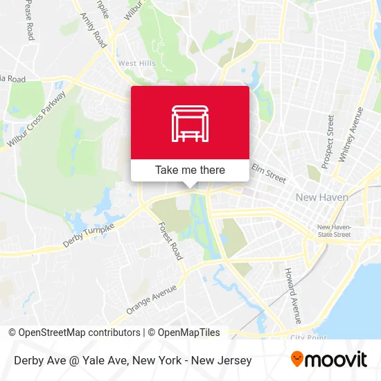 Derby Ave @ Yale Ave map
