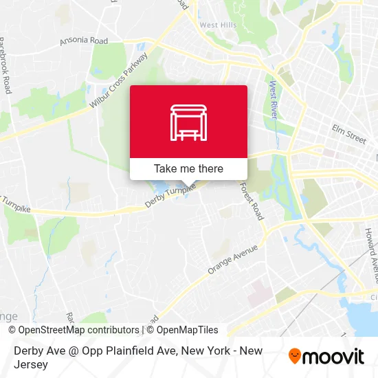 Derby Ave @ Opp Plainfield Ave map