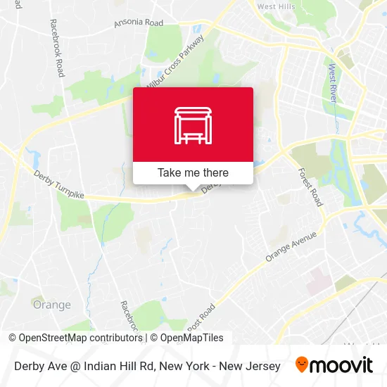 Derby Ave @ Indian Hill Rd map