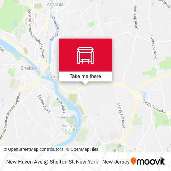 Mapa de New Haven Ave @ Shelton St