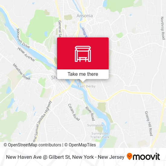 New Haven Ave @ Gilbert St map
