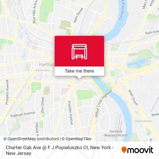 Charter Oak Ave @ F J Popieluszko Ct map