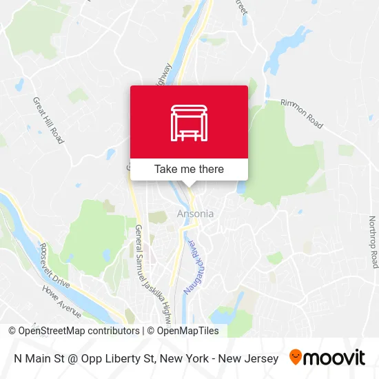 N Main St @ Opp Liberty St map