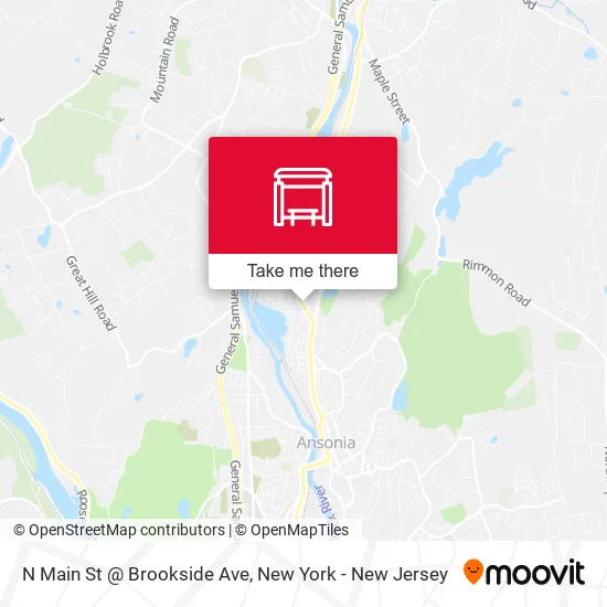 N Main St @ Brookside Ave map