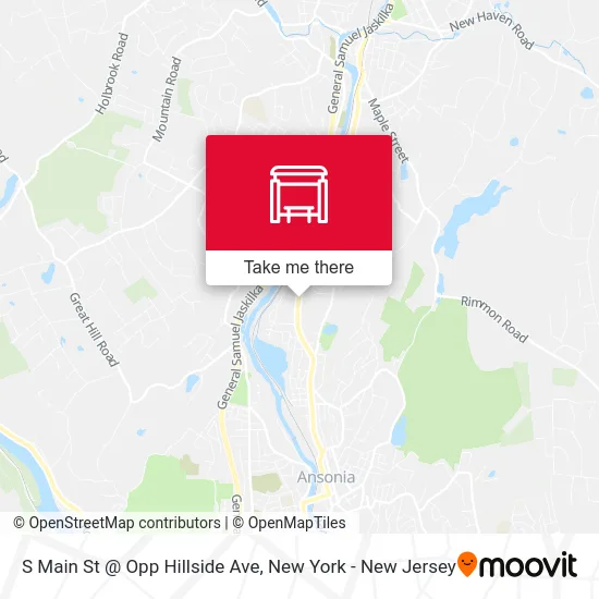 S Main St @ Opp Hillside Ave map