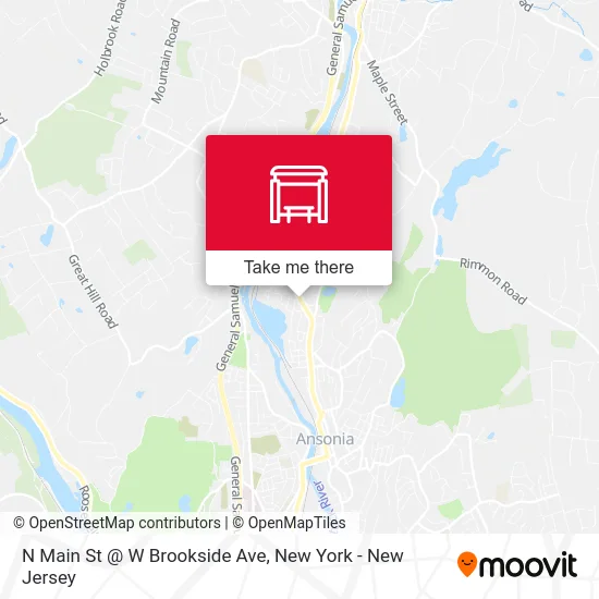 N Main St @ W Brookside Ave map