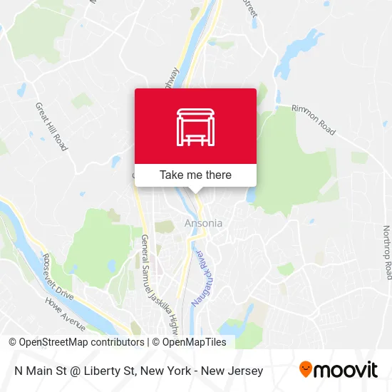 N Main St @ Liberty St map