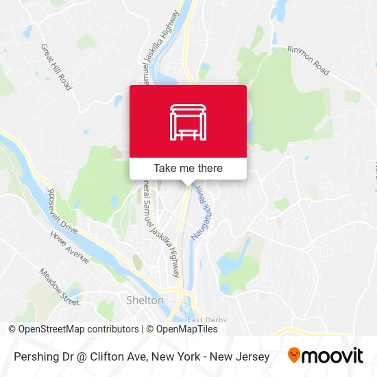 Pershing Dr @ Clifton Ave map