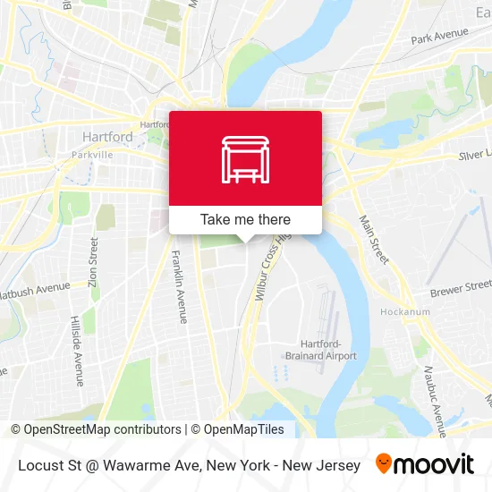 Locust St @ Wawarme Ave map