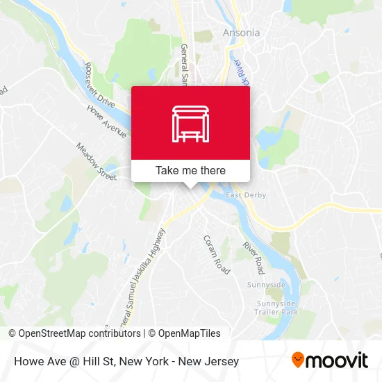 Howe Ave @ Hill St map