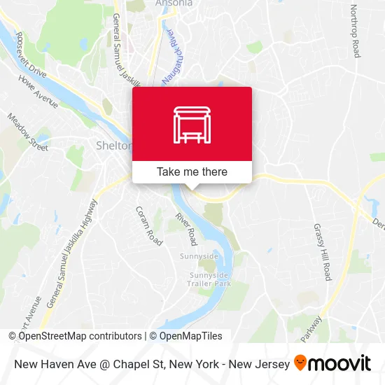 New Haven Ave @ Chapel St map