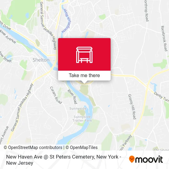 New Haven Ave @ St Peters Cemetery map