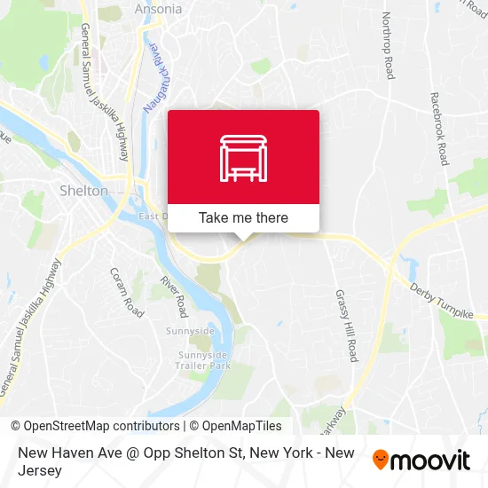 New Haven Ave @ Opp Shelton St map