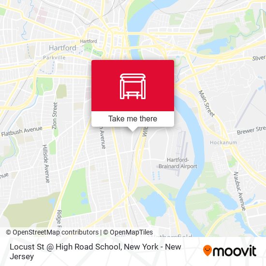 Locust St @ High Road School map