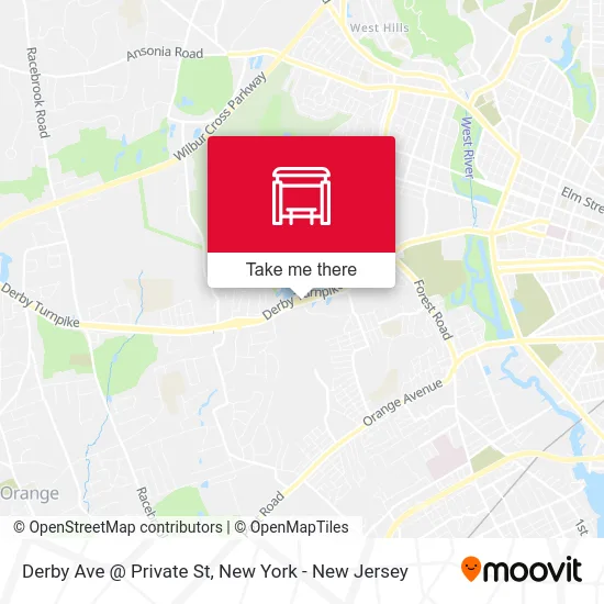 Derby Ave @ Private St map