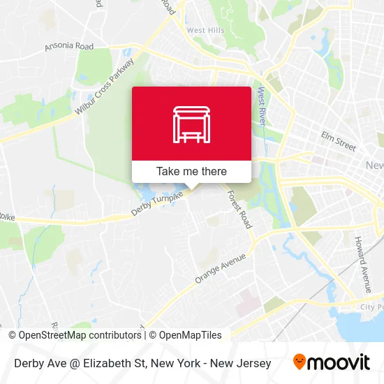Derby Ave @ Elizabeth St map