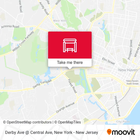 Derby Ave @ Central Ave map