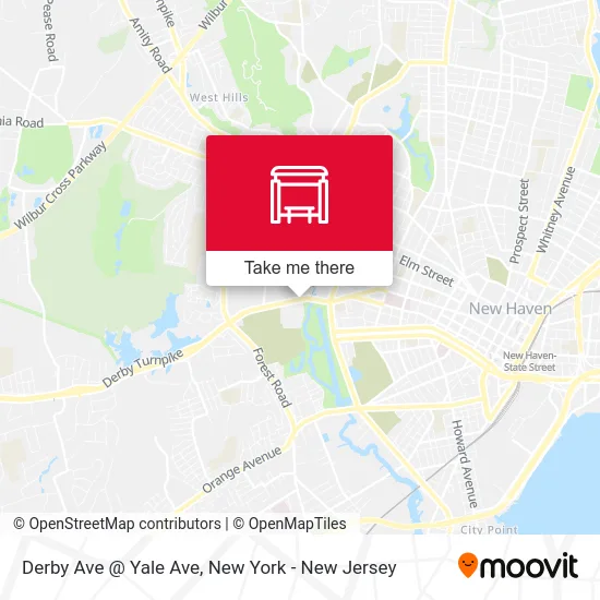 Derby Ave @ Yale Ave map