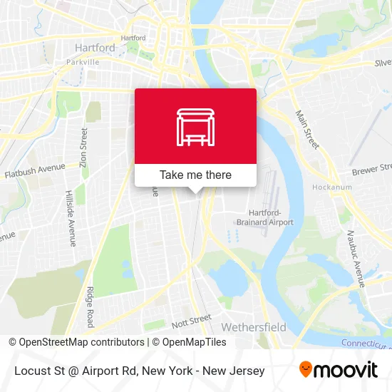 Locust St @ Airport Rd map