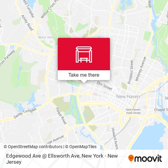 Mapa de Edgewood Ave @ Ellsworth Ave