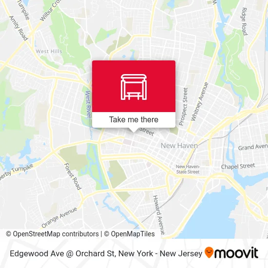 Edgewood Ave @ Orchard St map