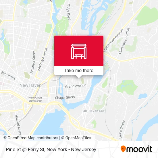 Pine St @ Ferry St map