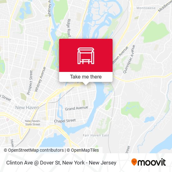 Mapa de Clinton Ave @ Dover St