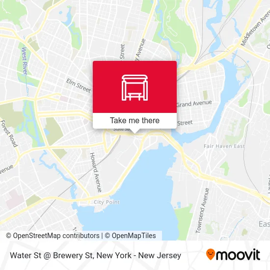 Water St @ Brewery St map