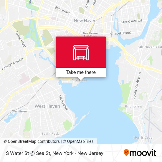 S Water St @ Sea St map