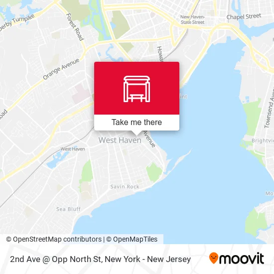 2nd Ave @ Opp North St map