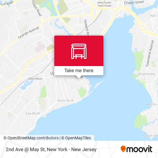 2nd Ave @ May St map