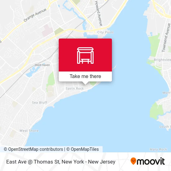 East Ave @ Thomas St map