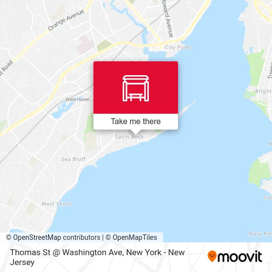 Thomas St @ Washington Ave map