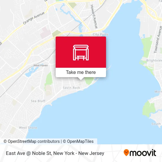 East Ave @ Noble St map