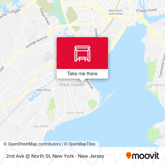 2nd Ave @ North St map