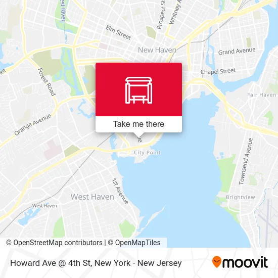 Howard Ave @ 4th St map