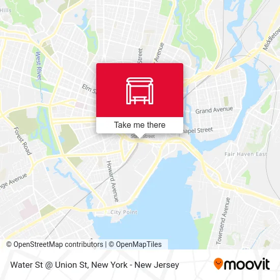 Water St @ Union St map