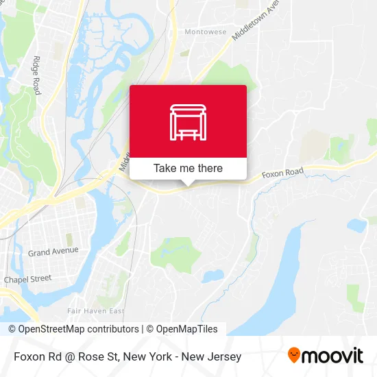 Foxon Rd @ Rose St map