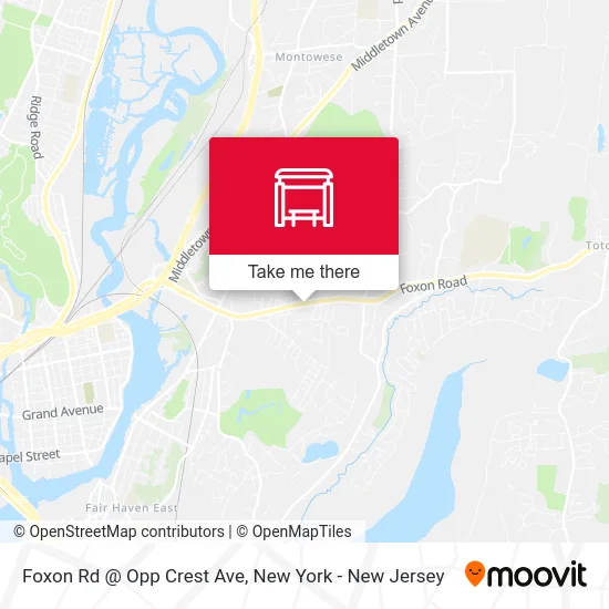 Foxon Rd @ Opp Crest Ave map
