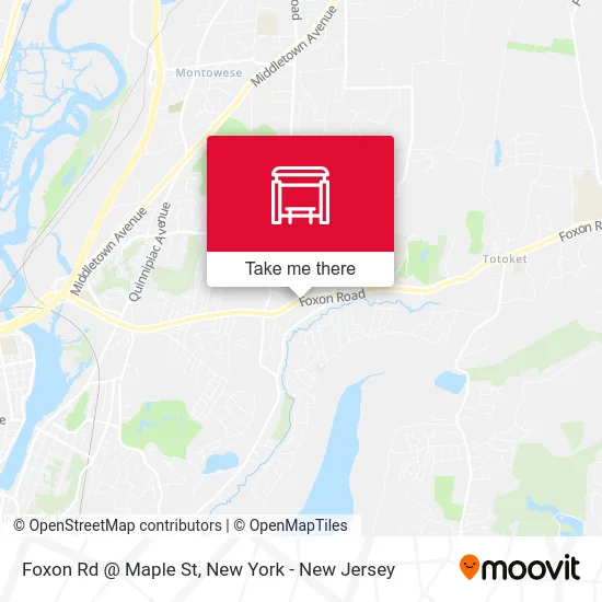 Foxon Rd @ Maple St map