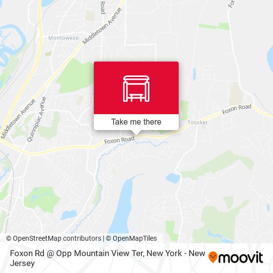 Mapa de Foxon Rd @ Opp Mountain View Ter