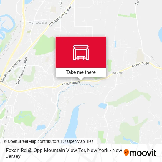 Foxon Rd @ Opp Mountain View Ter map