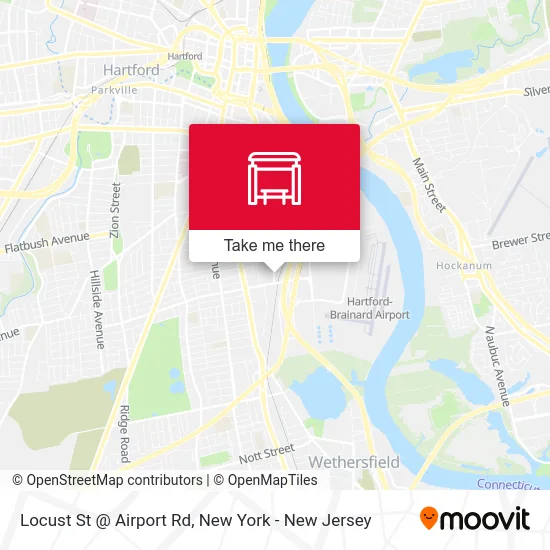 Locust St @ Airport Rd map