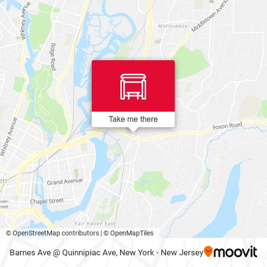 Mapa de Barnes Ave @ Quinnipiac Ave