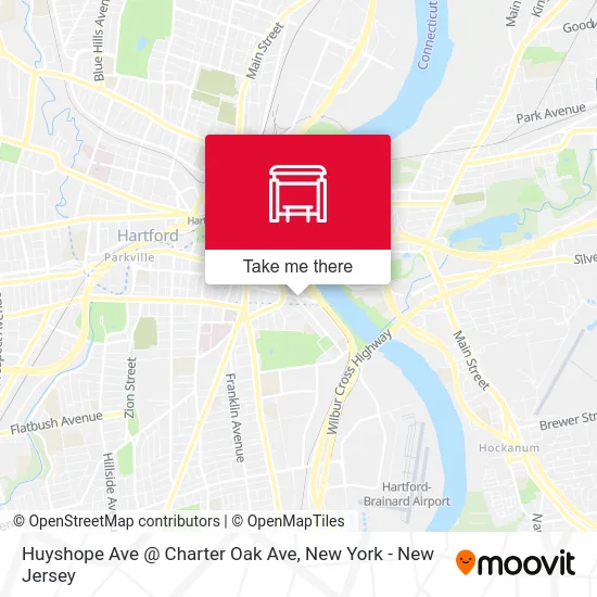 Huyshope Ave @ Charter Oak Ave map