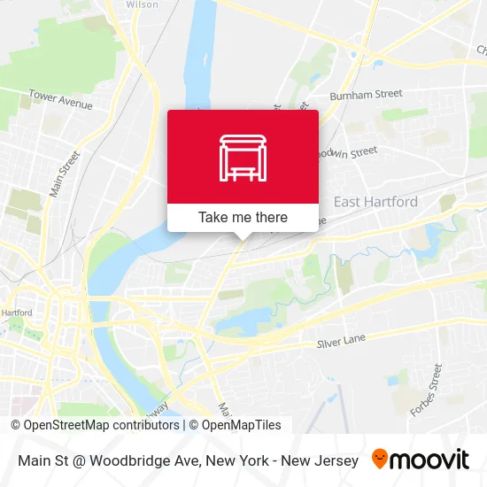 Main St @ Woodbridge Ave map