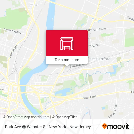 Park Ave @ Webster St map